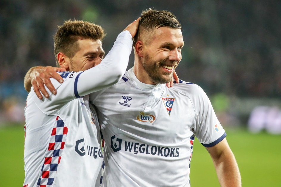 Lukas Podolski świetnie czuje się w Górniku.