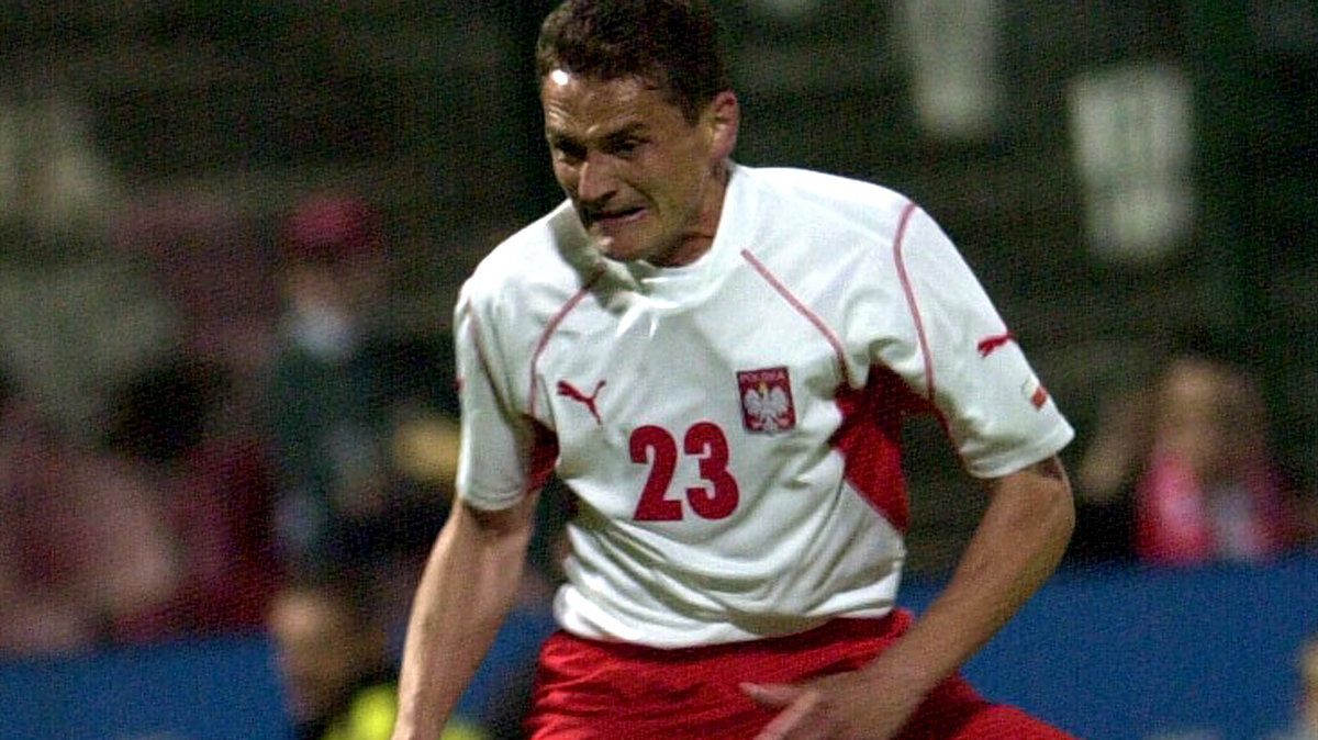 Paweł Sibik podczas meczu Polska — Estonia (2002 r.)