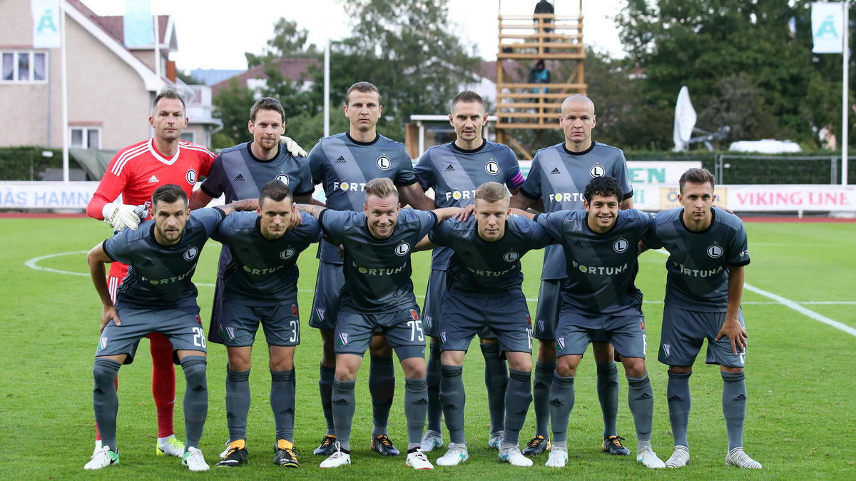 Pilka nozna. Liga Mistrzow. IFK Mariehamn - Legia Warszawa. 12.07.2017