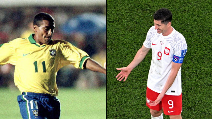 Romario (Brazylia) i Robert Lewandowski (Polska)