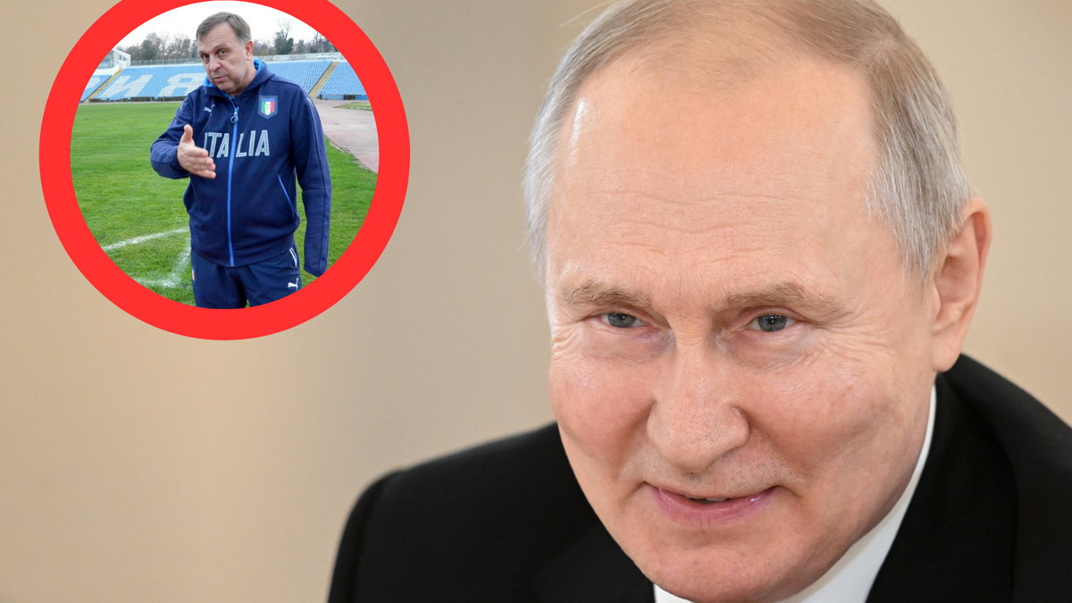 Władimir Putin i prezes krymskiego związku Siergiej Borodkin