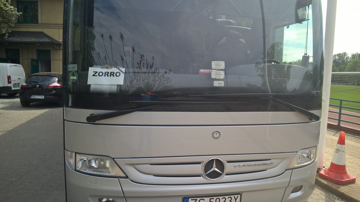 Autobus Pogoni w stolicy. Wiadomo, kto jechał z przodu., fot. własne