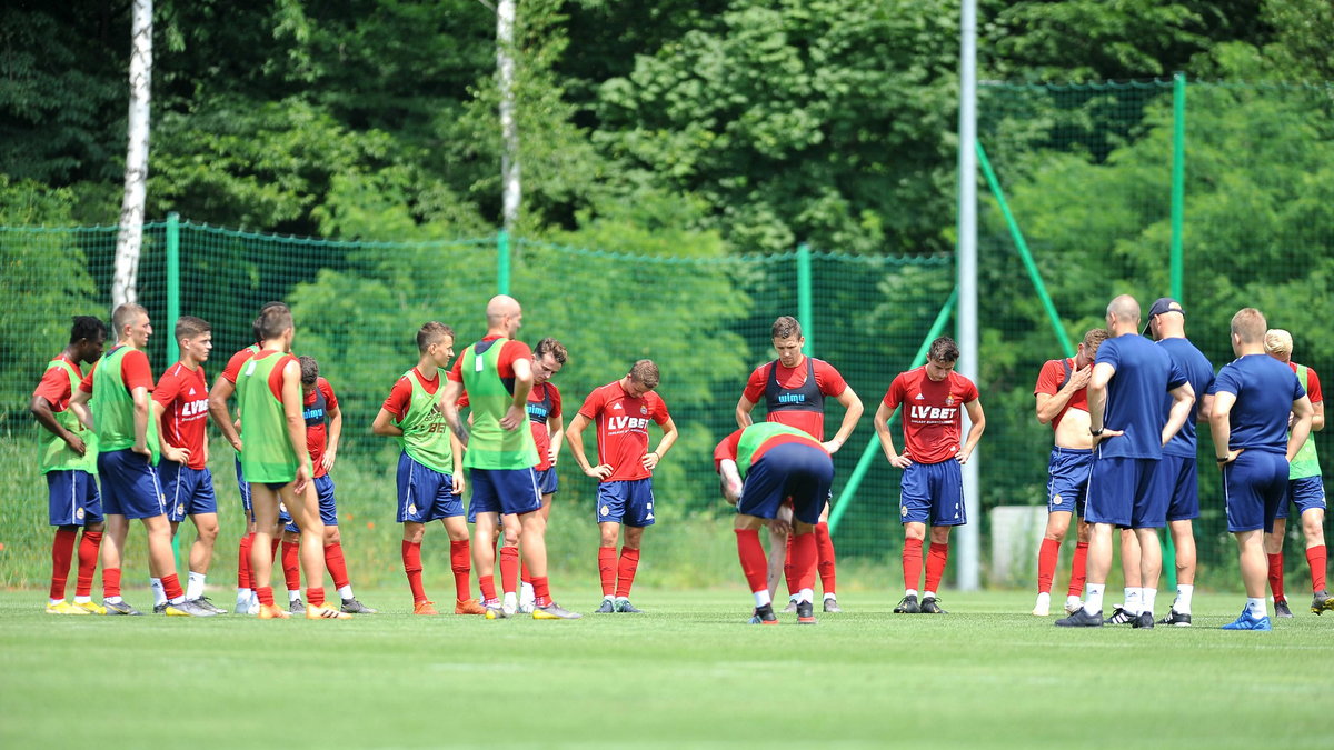 Trening piłkarzy Wisły Kraków