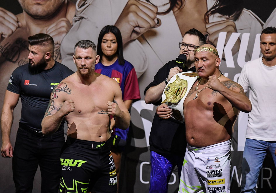 Andrzej Fonfara i Marcin Najman po oficjalnej ceremonii ważenia przed Clout MMA 1