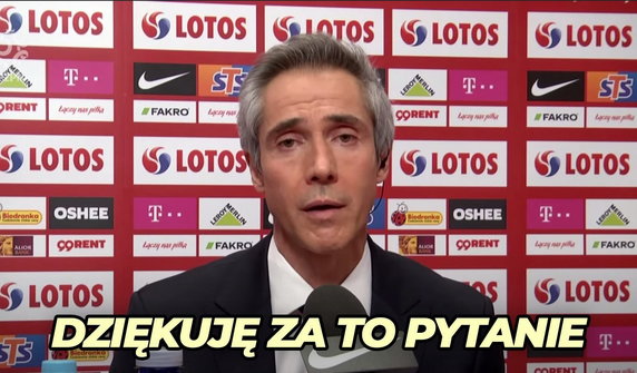 Paulo Sousa na konferencji prasowej. Memy po spotkaniu trenera reprezentacji Polski z mediami