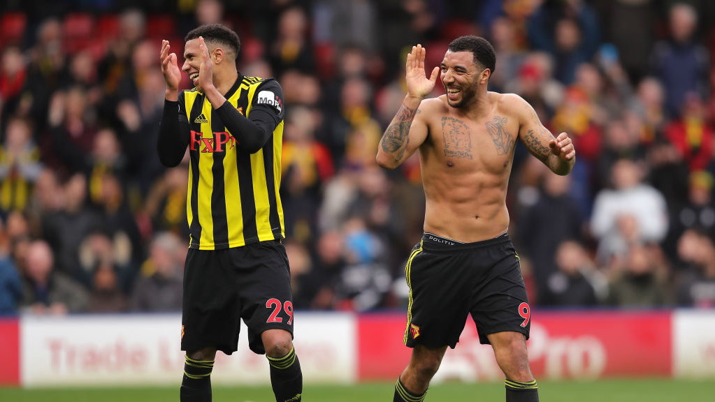 Troy Deeney w marcu 2019 r. (z prawej)``