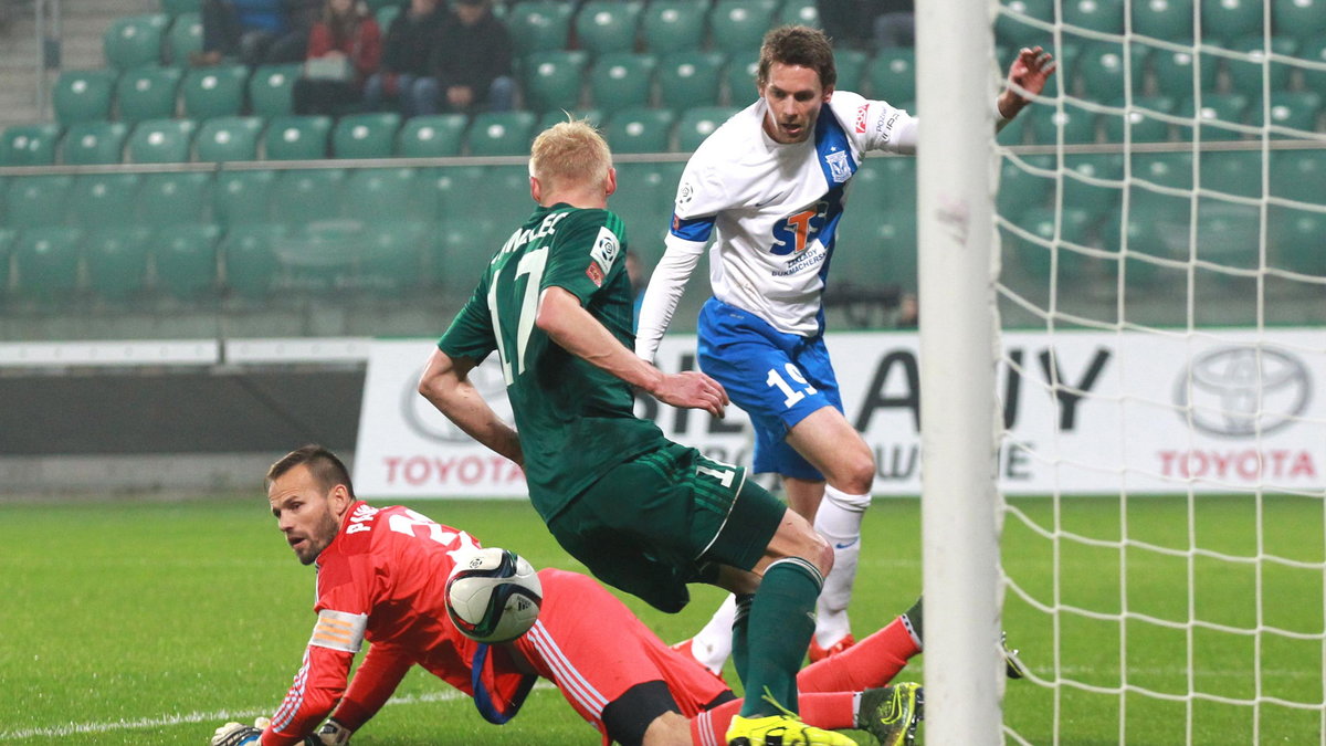 31.10.2015 SLASK WROCLAW - LECH POZNAN EKSTRAKLASA PILKA NOZNA