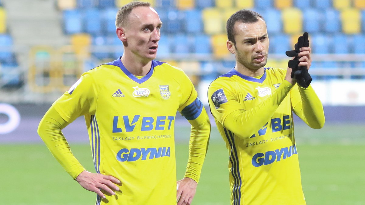 Adam Marciniak i Marcus Vinicius da Silva (Arka Gdynia)