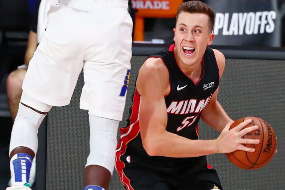 Duncan Robinson w barwach Miami Heat w sezonie 2019/2020