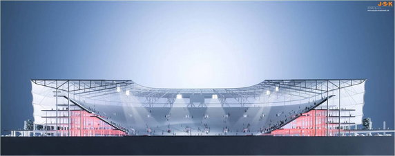 Wrocław Stadion Euro 2012 Wizualizacja