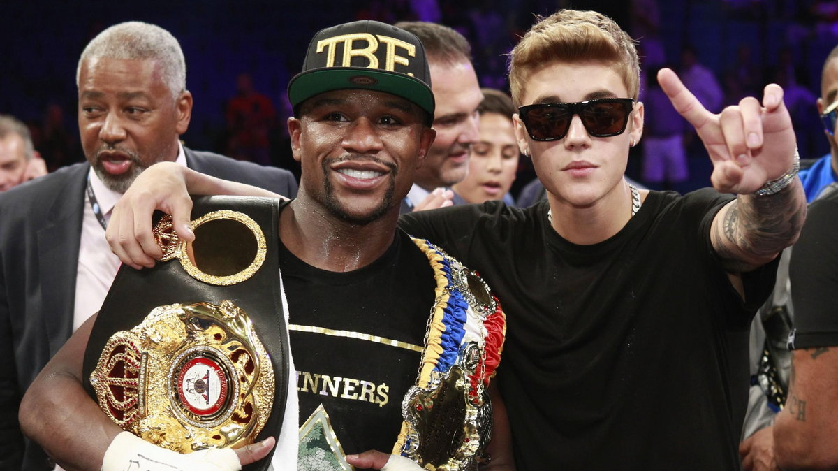 Floyd Mayweather Jr i Justin Bieber