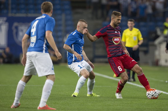 PIŁKA NOŻNA KWALIFIKACJE LE LECH VIDEOTON ( Andras Fejes Tomasz Kędziora Gergo Lovrencsics )