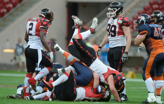 FUTBOL AMERYKAŃSKI SUPERFINAŁ GIANTS EAGLES