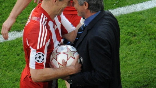 Arjen Robben i Jose Mourinho