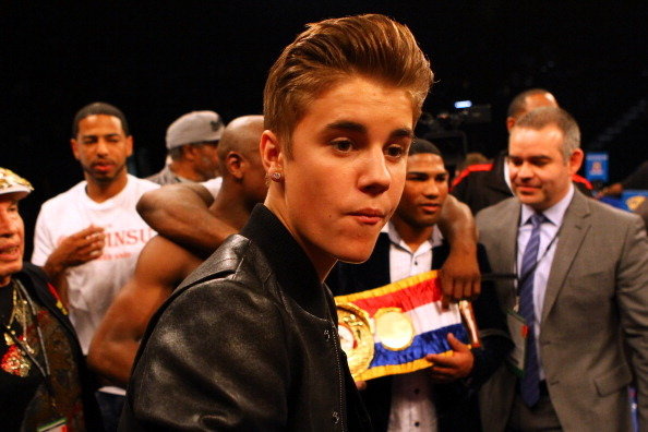 Justin Bieber po walce Mayweather Jr - Cotto