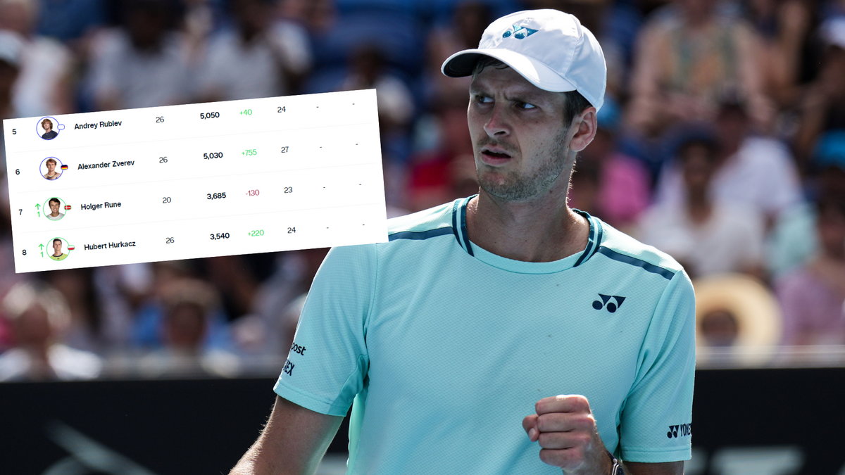 Hubert Hurkacz awansował na ósme miejsce w rankingu ATP