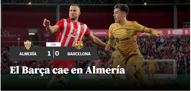 "Mundo Deportivo" po porażce Barcelony