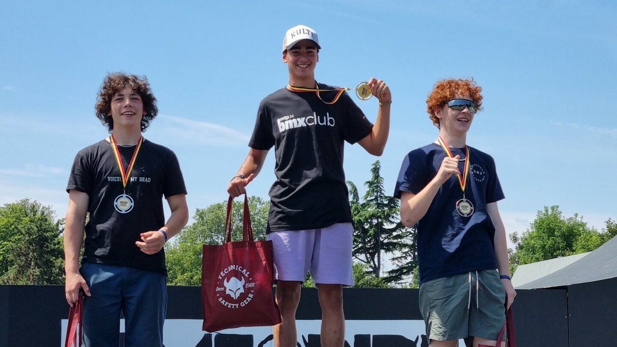 Aleksander Jaworski na podium