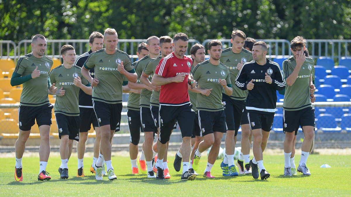 Pilka nozna. Ekstraklasa. Legia Warszawa trening. 12.06.2016