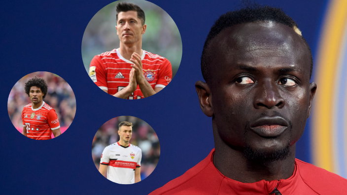 Sadio Mane, Robert Lewandowski, Sasa Kalajdzić, Serge Gnabry