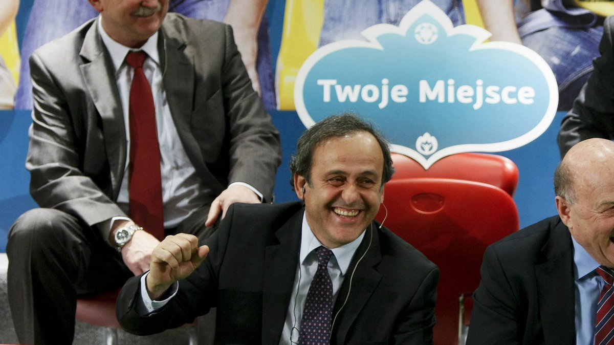 Michel Platini (z prawej) i Grzegorz Lato