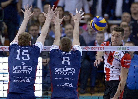 SIATKÓWKA LIGA POLSKA ASSECO RESOVIA ZAKSA KĘDZIERZYN  (Thomas Jaeschke Sam Deroo Jurij Gladyr )