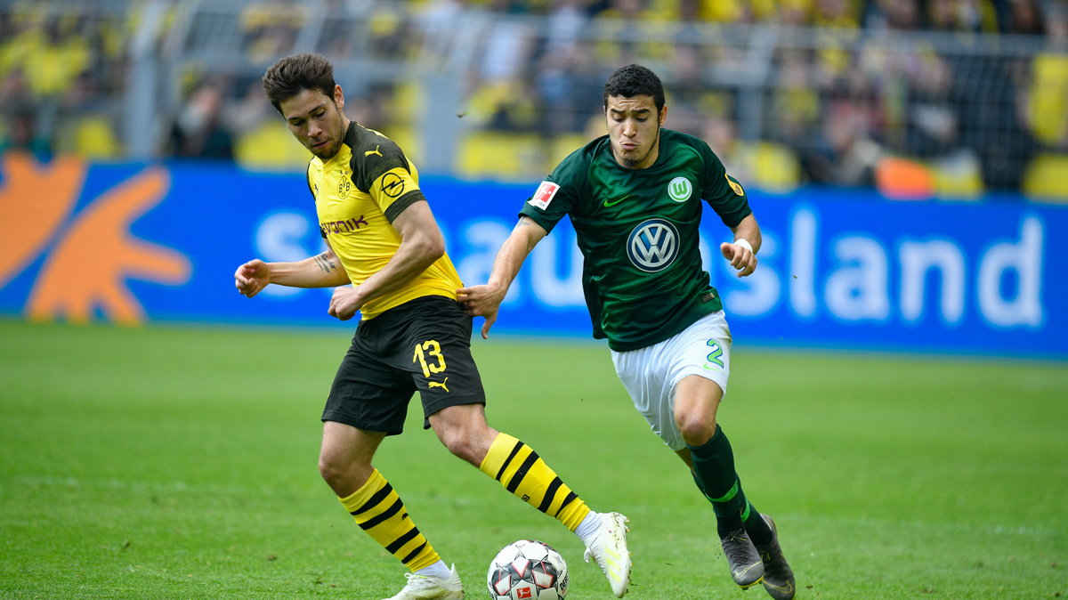 Raphael Guerreiro (Borussia Dortmund) i William (Wolfsburg)