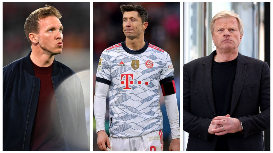 Julian Nagelsmann, Robert Lewandowski, Oliver Kahn