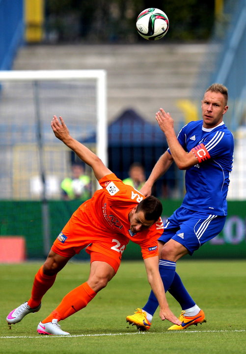 PIŁKA NOŻNA LIGA POLSKA RUCH TERMALICA (Rafał Grodzicki Wojciech Kędziora)