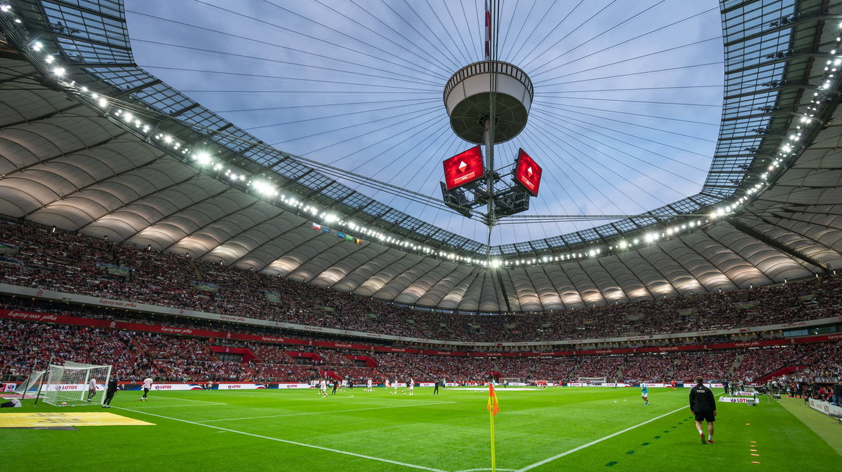 Stadion Narodowy przed meczem Polska - Belgia