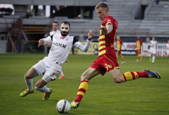 PIŁKA NOŻNA EKSTRAKLASA JAGIELLONIA KGHM ZAGŁĘBIE LUBIN (Bekim Balaj Paweł Widanow )