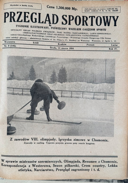 Okładka "Przeglądu Sportowego" z 13 marca 1924 r.