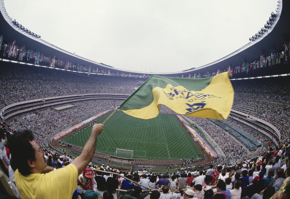 Estadio Azteca w 1986 r.