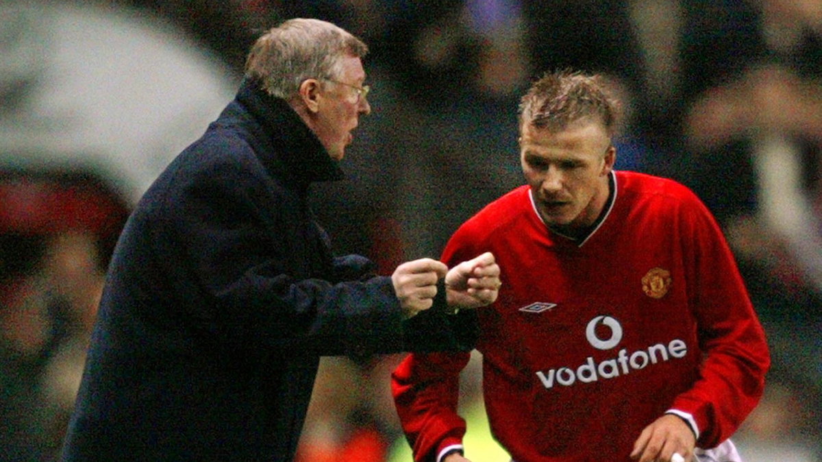 sir Alex Ferguson (z lewej) i David Beckham