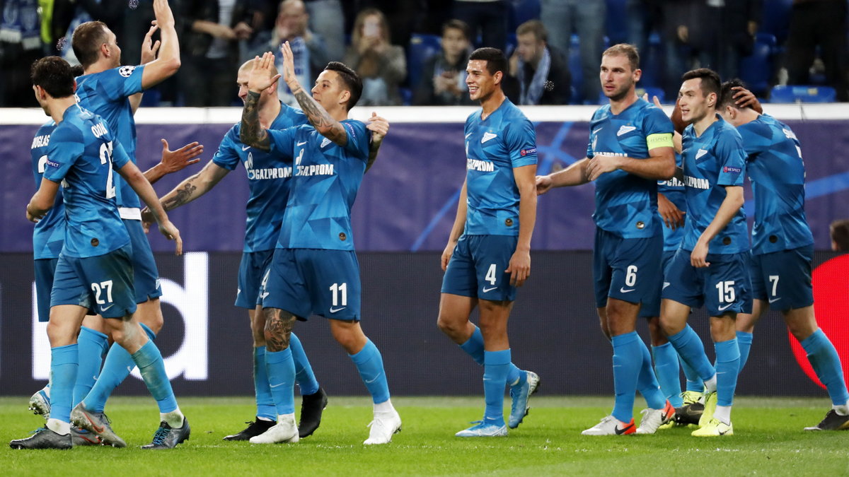 epa07890549 - RUSSIA SOCCER UEFA CHAMPIONS LEAGUE (Zenit St.Petersburg vs SL Benfica)