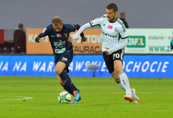 PIŁKA NOŻNA LIGA POLSKA POGOŃ SZCZECIN LEGIA WARSZAWA (Rafał Murawski Orlando Sa)