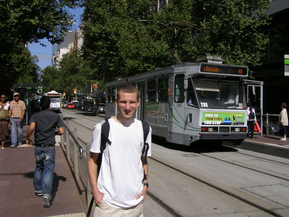 Tramwaje w Melbourne to podstawowy środek transportu na korty – dla kibiców i dziennikarzy.