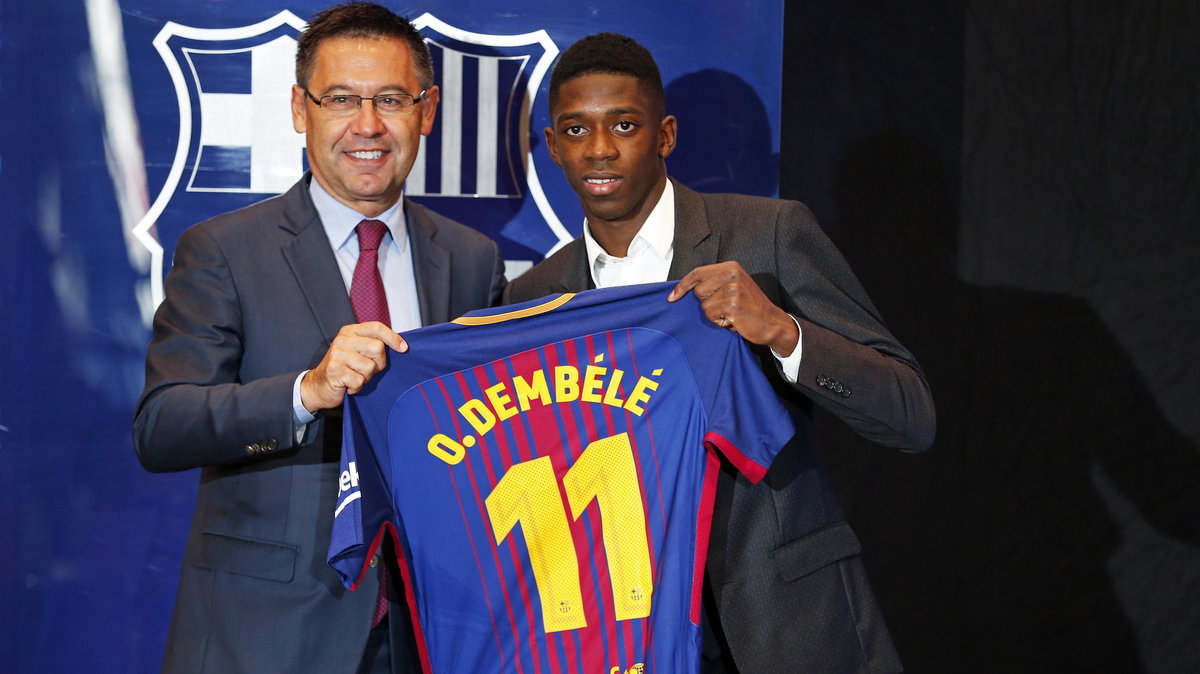 Presentation of Ousmane Dembele as new player of the PC Barcelona