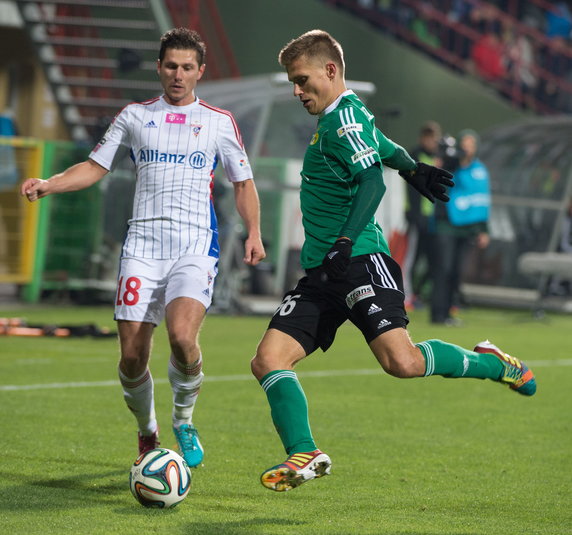 PIŁKA NOŻNA EKSTRAKLASA PGE BEŁCHATÓW GÓRNIK ZABRZE  (Błażej Telichowski Łukasz Madej )