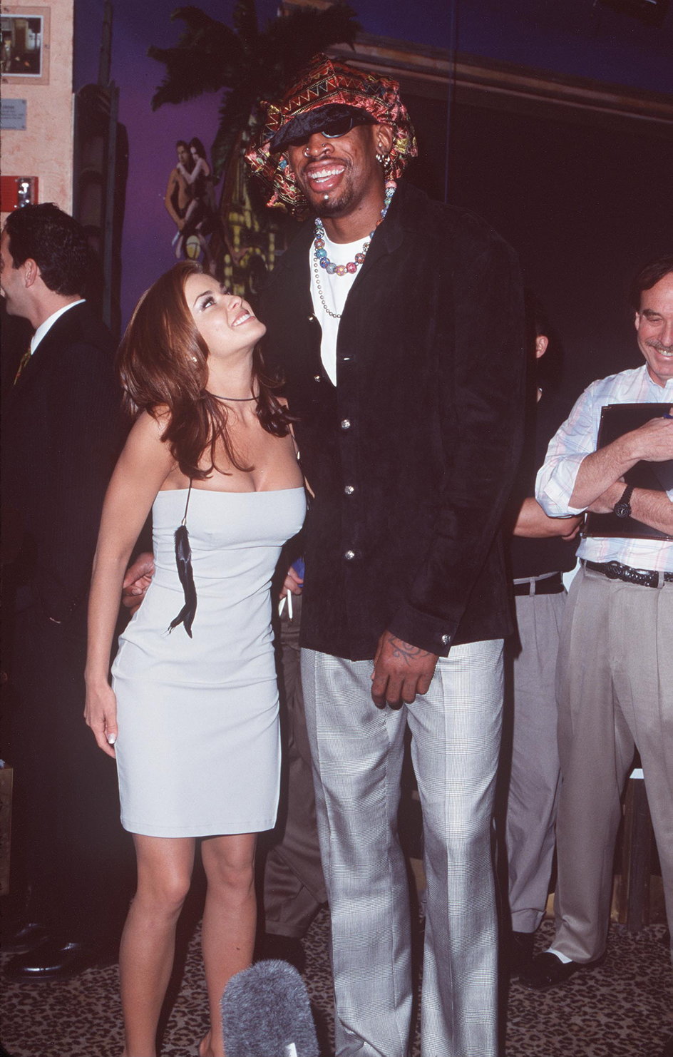 Carmen Electra i Dennis Rodman w 1999 r.