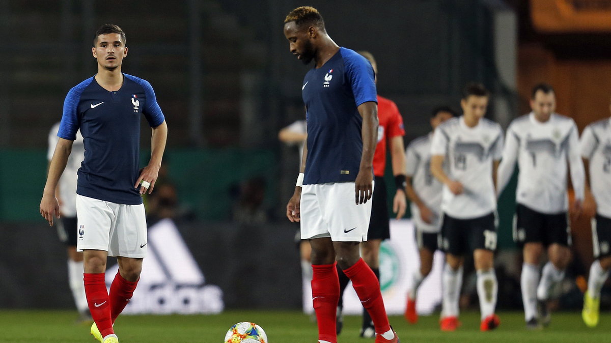 Houssem Aouar i Moussa Dembele (Francja U-21)