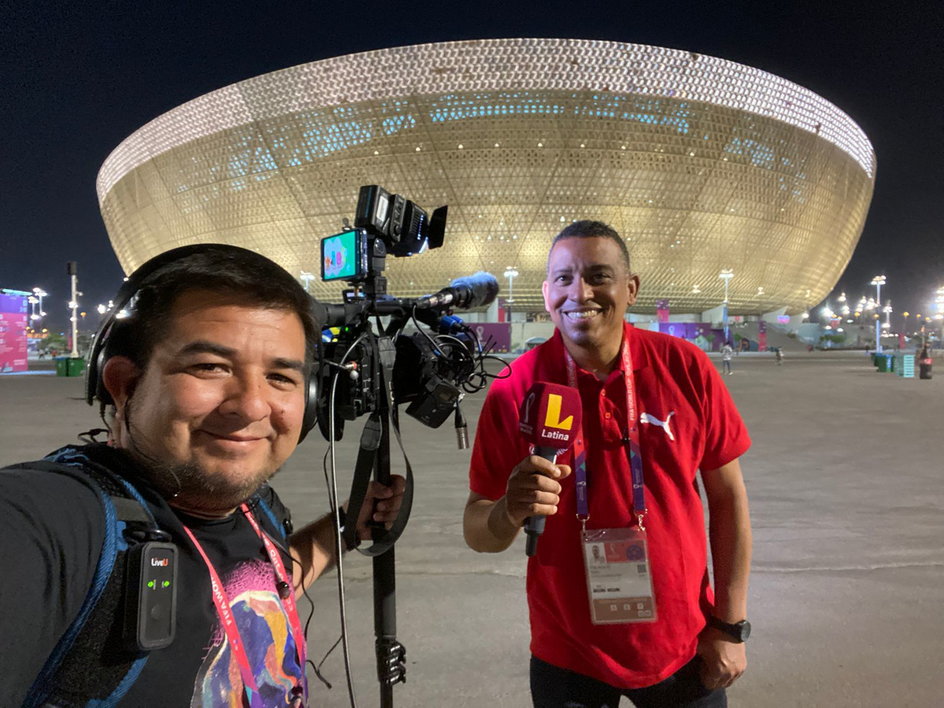 Juan Palacios przed Lusail Stadium