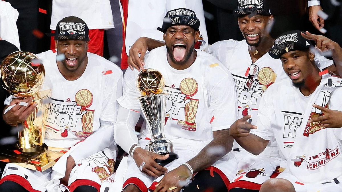 Dwyane Wade, LeBron James , Chris Bosh  Norris Cole z Miami Heat