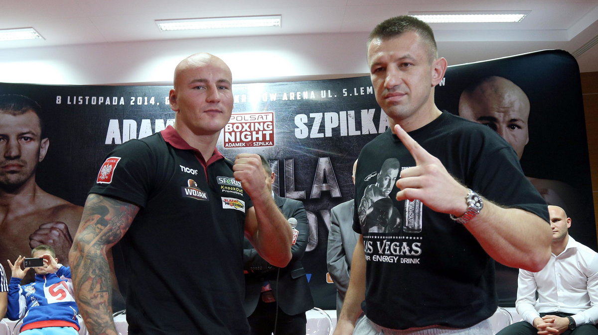 Artur Szpilka (z lewej) zmierzy się z Tomaszem Adamkiem