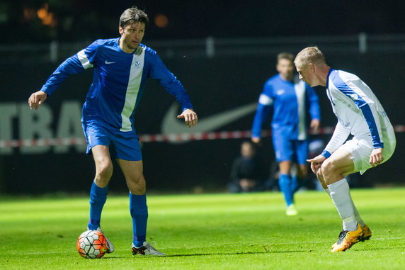 Jacek Dembiński w drużynie oldbojów Lecha Poznań (2016 r.)