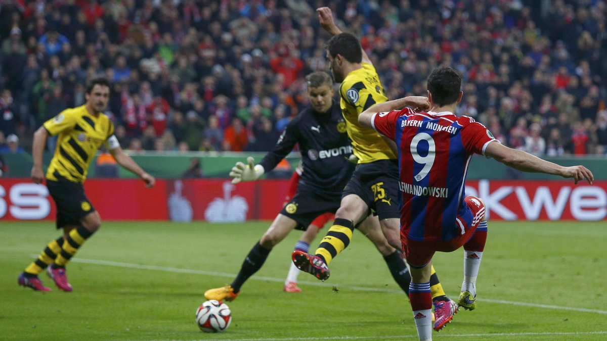 Robert Lewandowski Bayern Monachium vs Borussia Dortmund