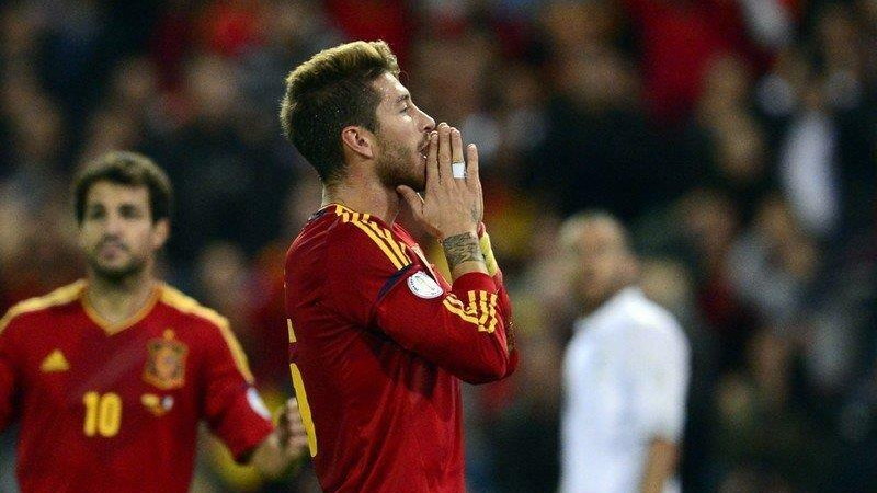 Hiszpania - Francja Sergio Ramos