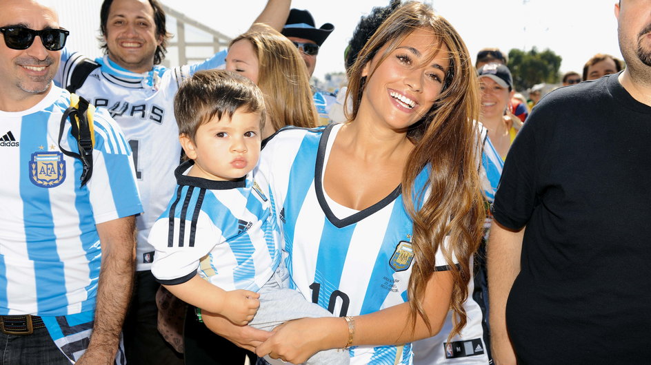 Antonella Roccuzzo z synkiem