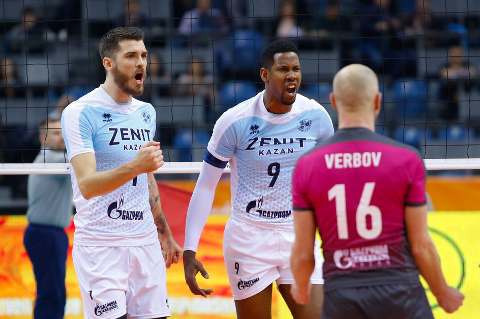 Matthew Anderson i Wilfredo Leon w barwach Zenitu Kazań