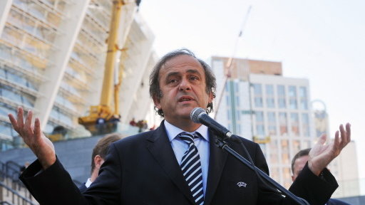 Michel Platini na Ukrainie